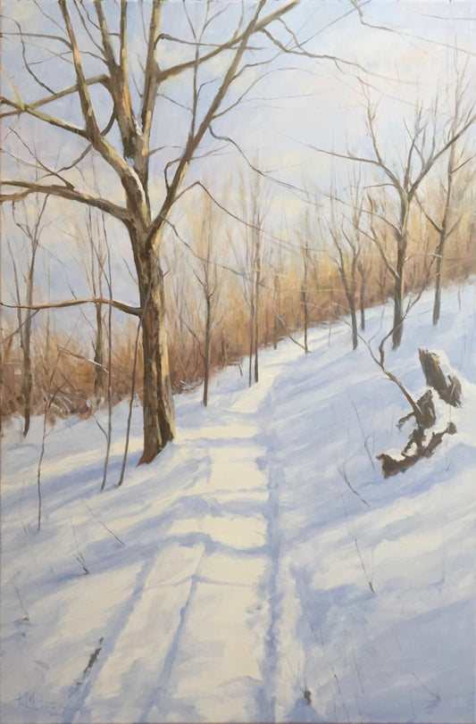 Kevin Beck Winter Walk Painting