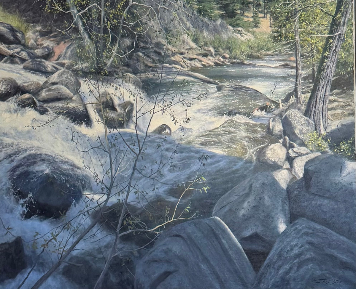 Cascade of Light and Stone
