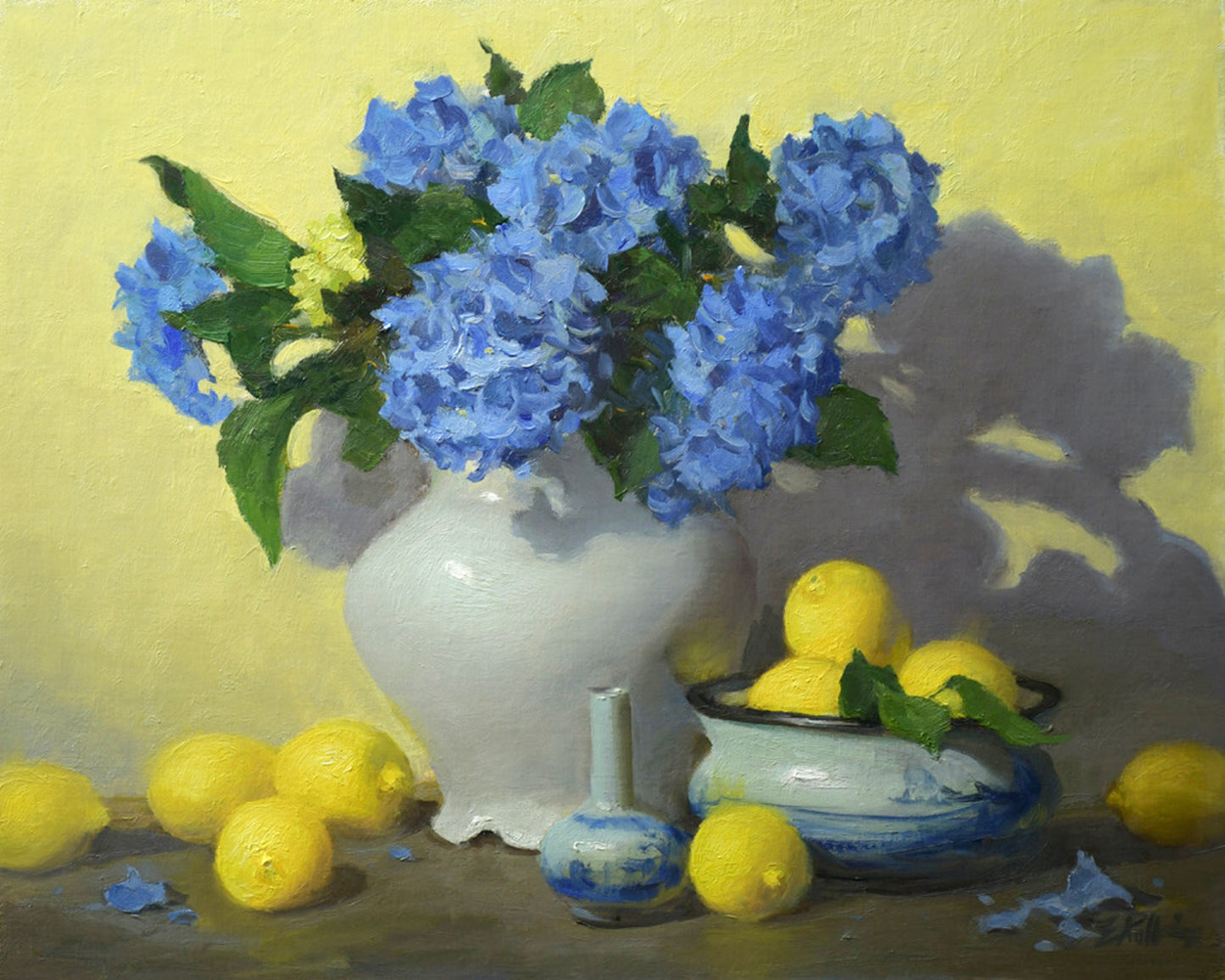 Hydrangeas and Lemons