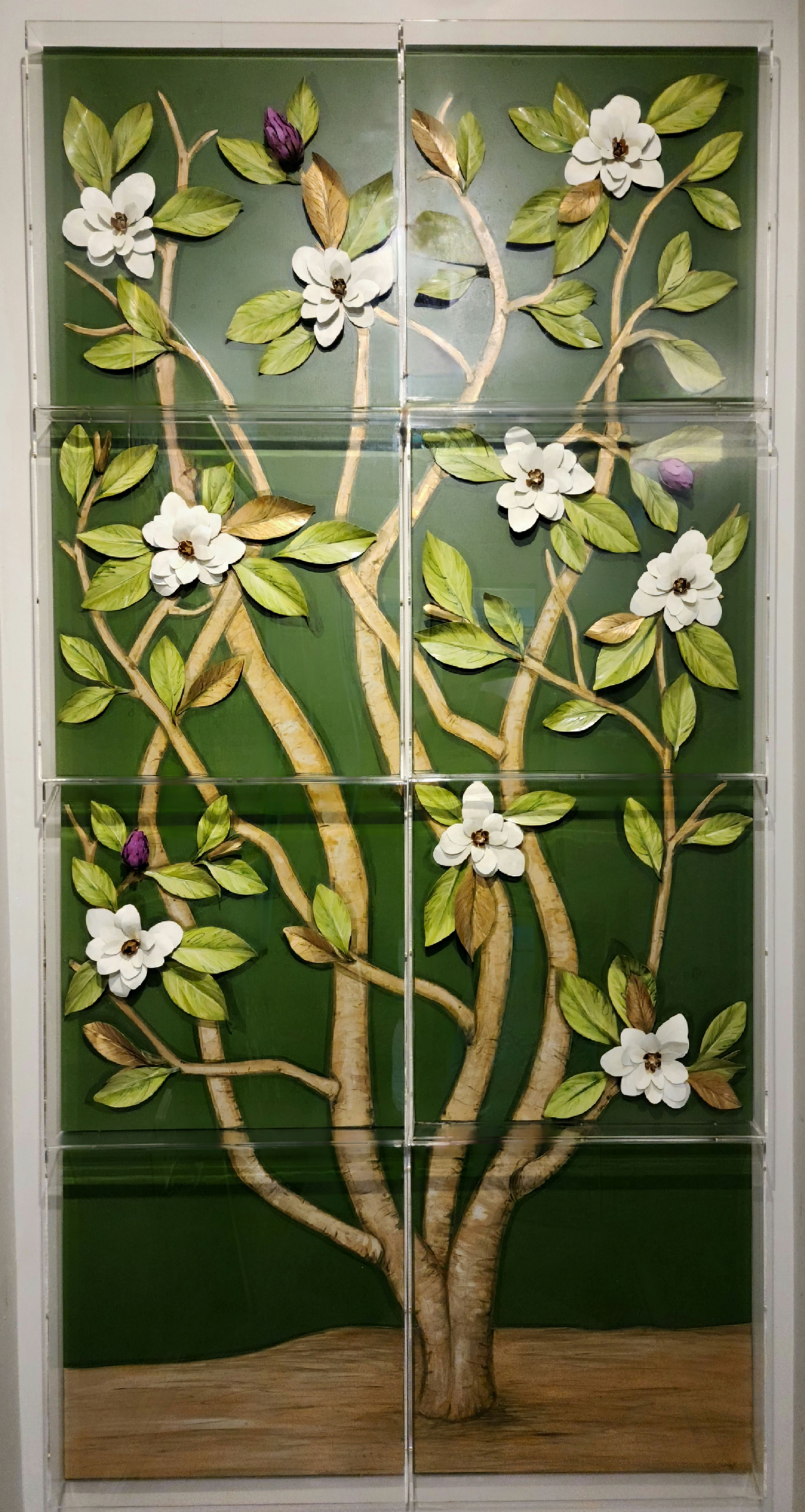Magnolia Tree Panel Installation – Martin House Gallery